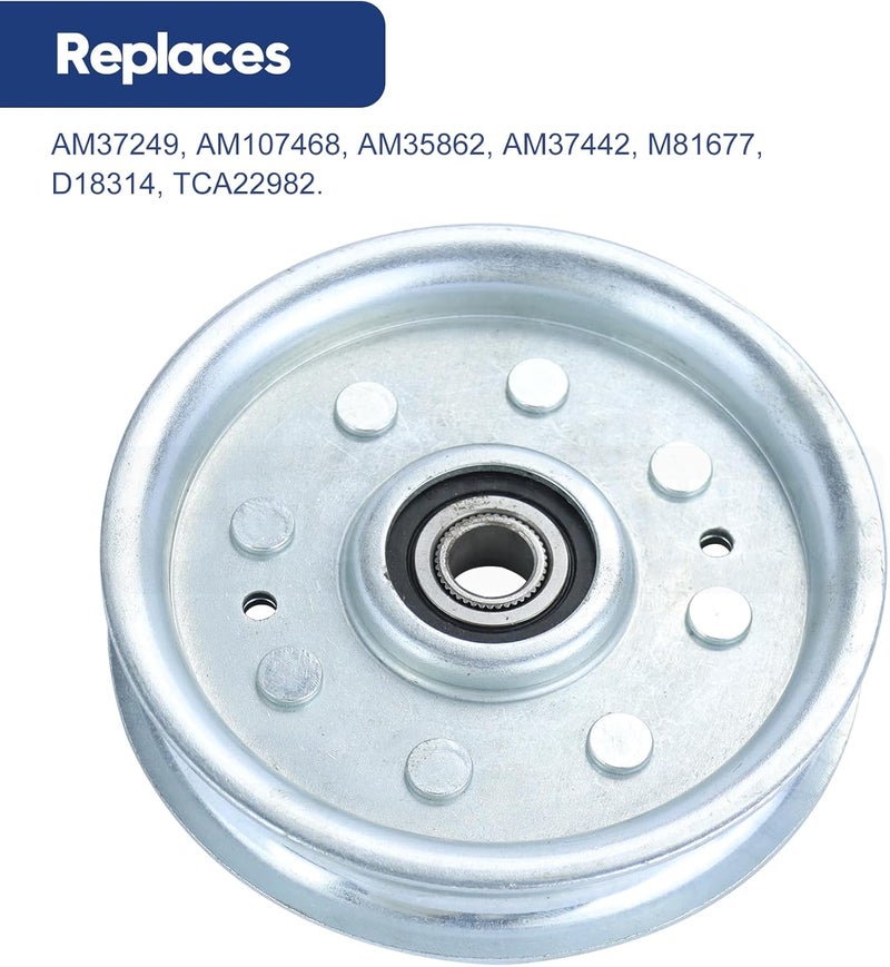 GUSUHAWK AM37249 Idler Pulley Replaces John Deere AM107468, AM37442, AM35862, AM37249 Idler Pulley for John Deere F525 GT235 GT245 GT275 LX188 RX75 S2554 STX38 X300 X500 180 265 345 Mower Deck Parts - Image 3